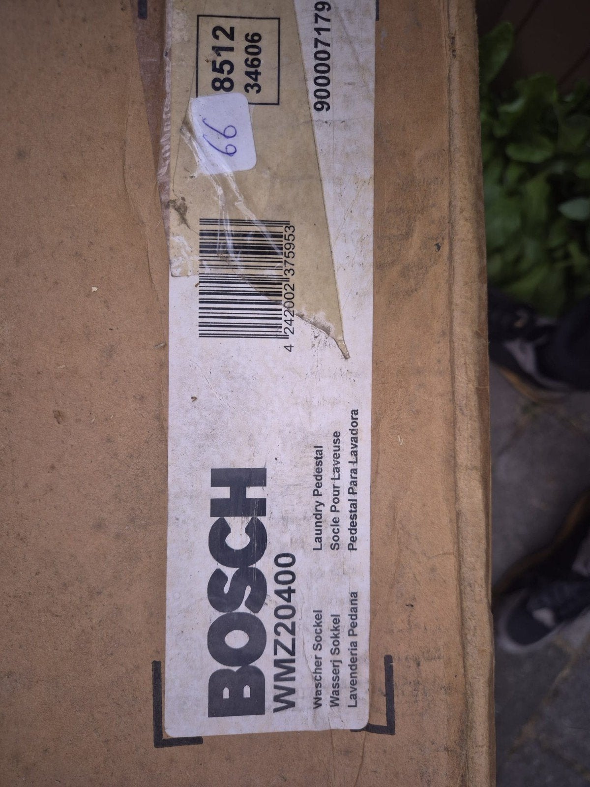 Bosch WMZ20400 Waszuil / Sokkel - Nieuw in doos, Ophalen