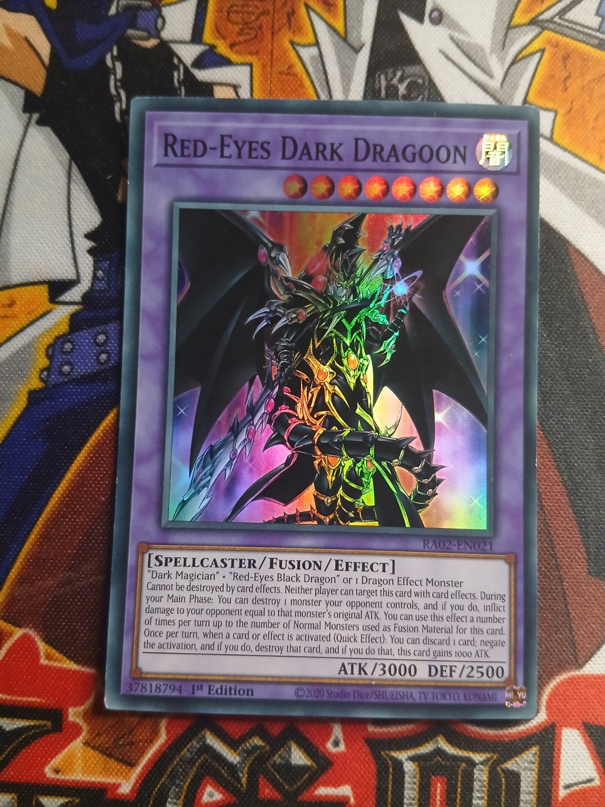Red-Eyes Dark Dragoon - Super Rare RA02 - Yu-Gi-Oh, Ophalen of Verzenden, Zo goed als nieuw, Foil