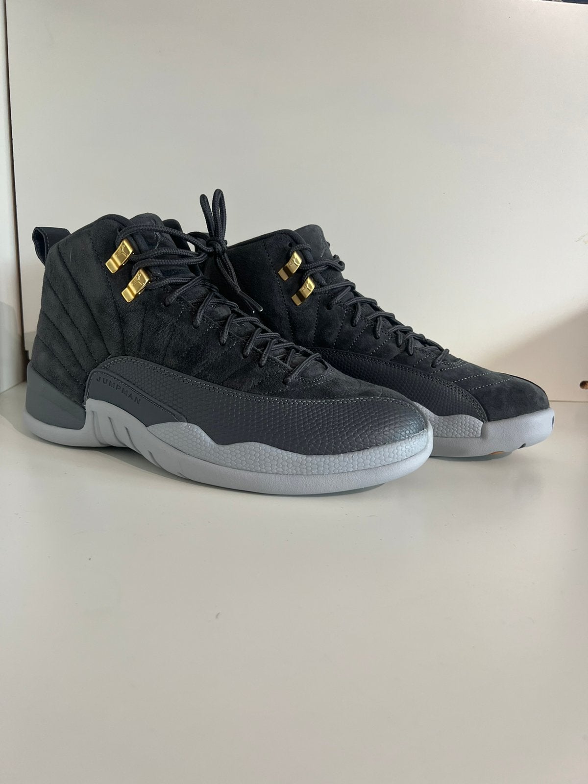 Nike Air Jordan 12 Dark Grey, Kleding | Heren, Overige kleuren, ., Nieuw, Ophalen of Verzenden
