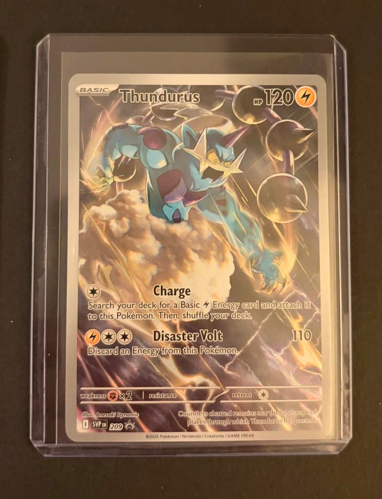 Thundurus SVP 209 | Scarlet Violet Promo kaart, Ophalen of Verzenden, Zo goed als nieuw, Losse kaart