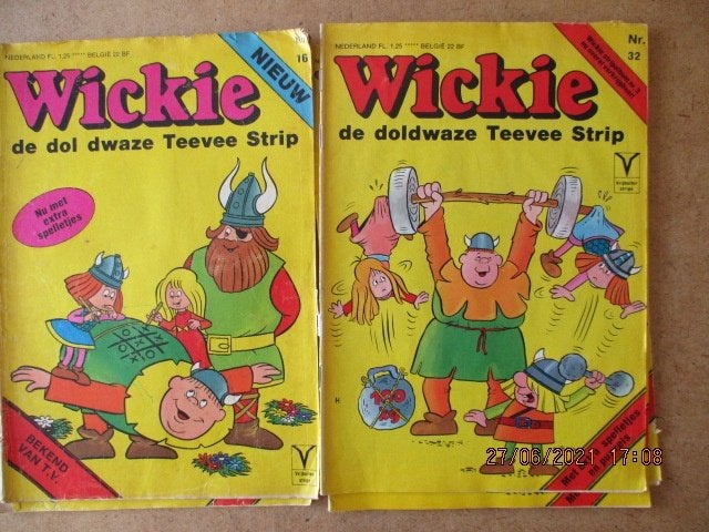 adv4662 wickie de dol dwaze teevee strip, Boeken, Stripboeken, Eén stripboek, Ophalen, Gelezen