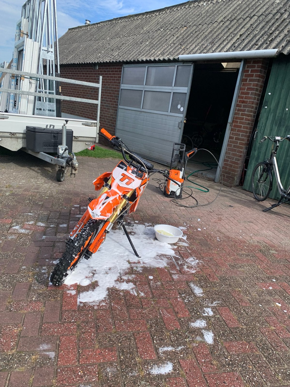 Ultra 125cc crossmotor - Zo goed als nieuw, Ophalen, Zo goed als nieuw, Overige merken