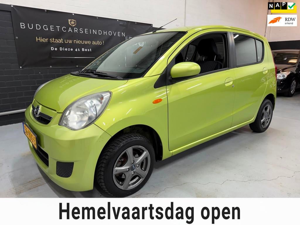 Daihatsu Cuore 1.0 Premium Airco/77000KM Nap/5Drs/APK 2027!, Voorwielaandrijving, Stof, Zwart, 18 €/maand
