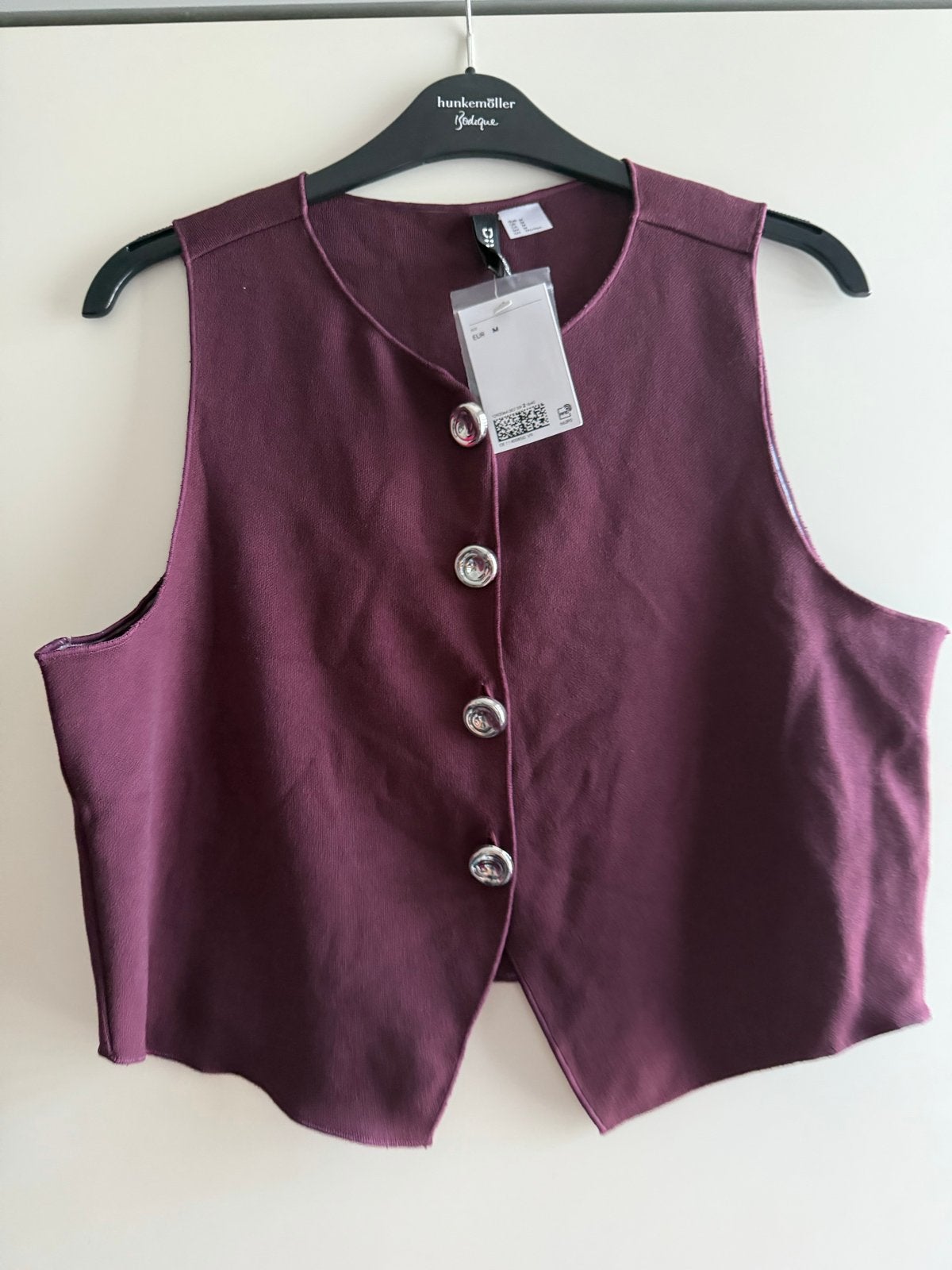 Nieuw Divided by H&M bordeauxrood gilet maat M, Kleding | Dames, Ophalen of Verzenden, Nieuw