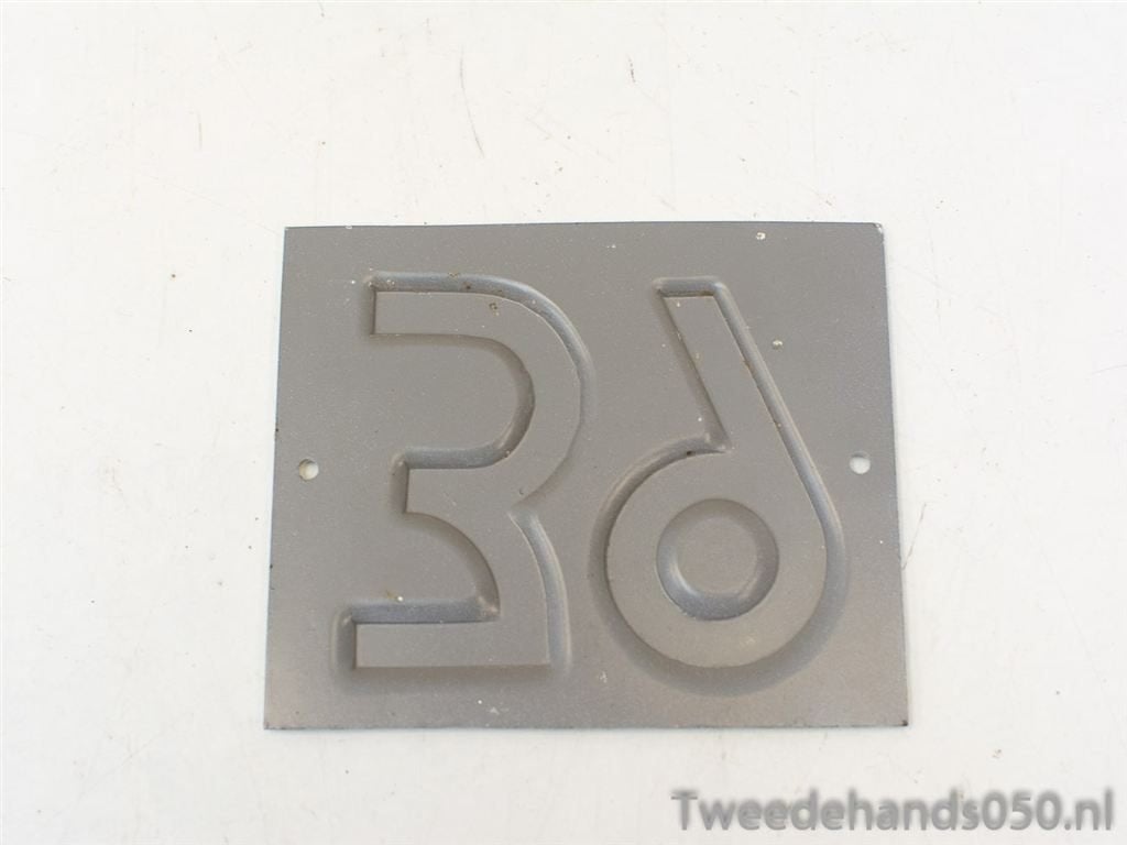 Metalen nummerbordje, Huisnummer 87037, Ophalen of Verzenden, Gebruikt