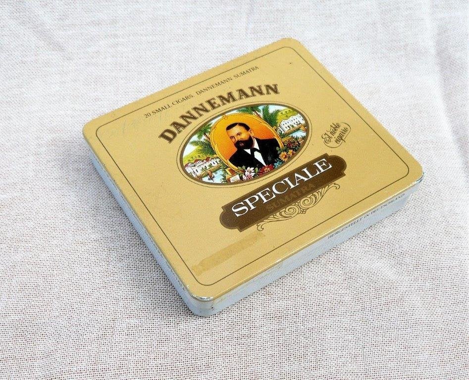 blikje (leeg) Danneman Speciale Sumatra sigaren Brazilië., Ophalen of Verzenden, Gebruikt, Tabaksdoos of Verpakking