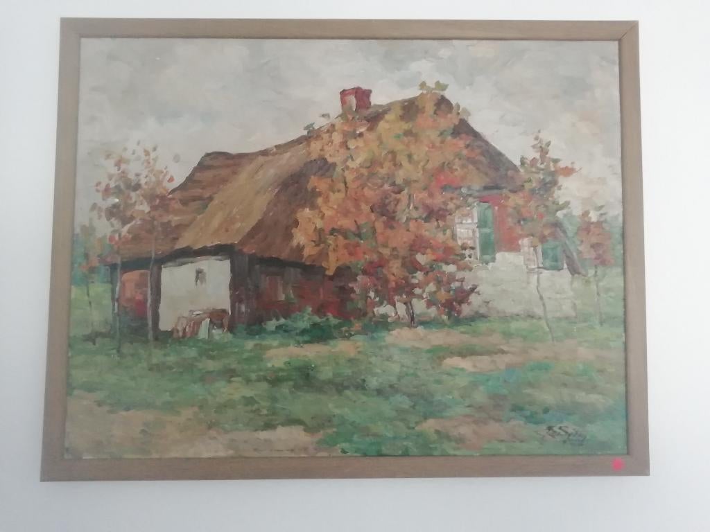 Edmond de Sijben de Maroye - Boerderij in Herfst, Antiek en Kunst, Verzenden
