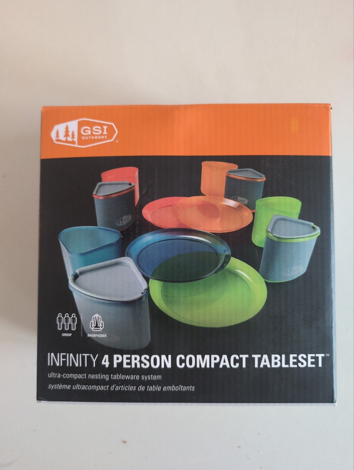 GSI Outdoors Infinity Compact Serviesset 4 personen - Nieuw, Ophalen of Verzenden