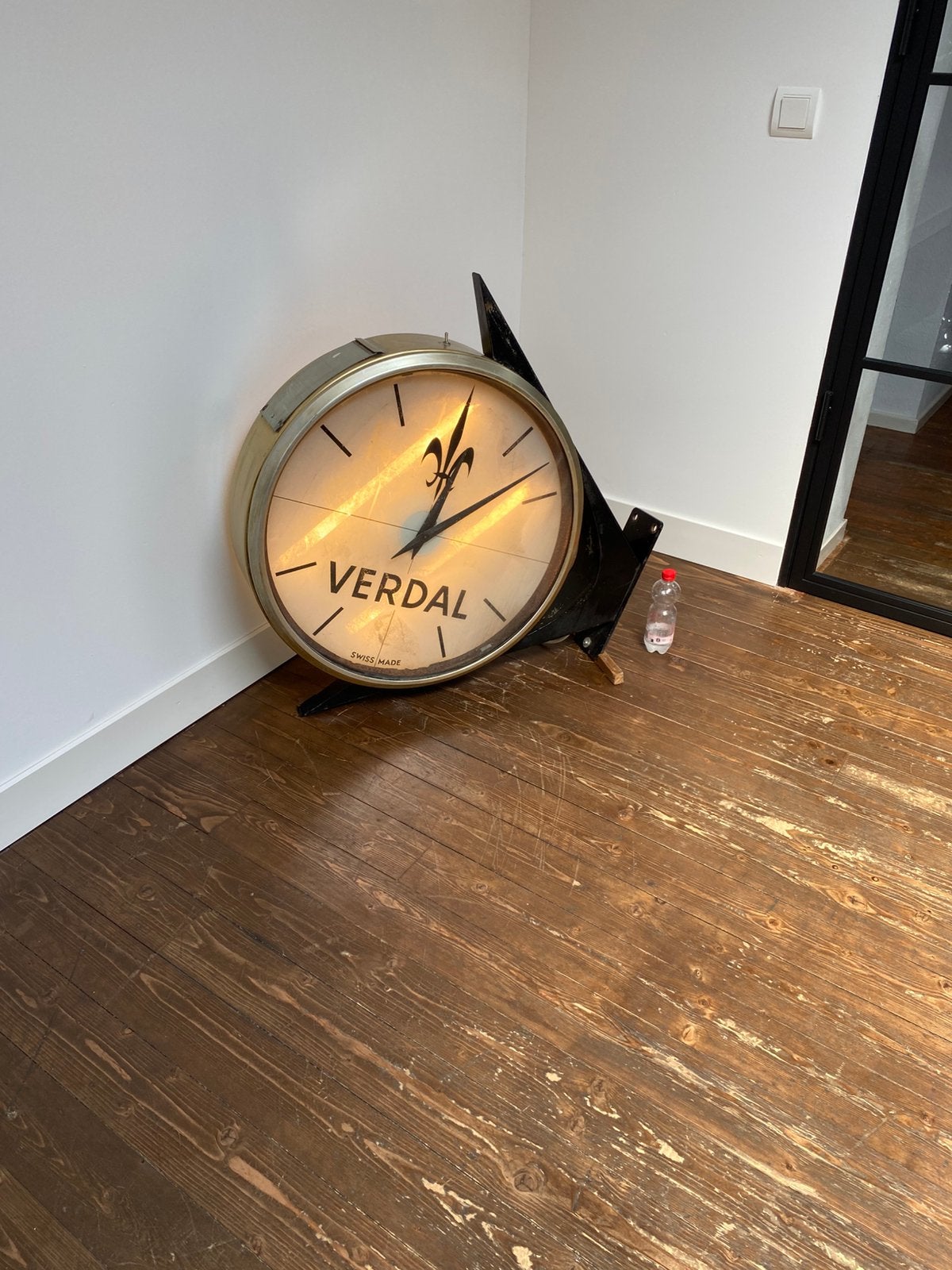 Grote Reclame klok ,VERDAL.In ruil emaille bord mogelijk!!, Ophalen, Zo goed als nieuw, Reclamebord