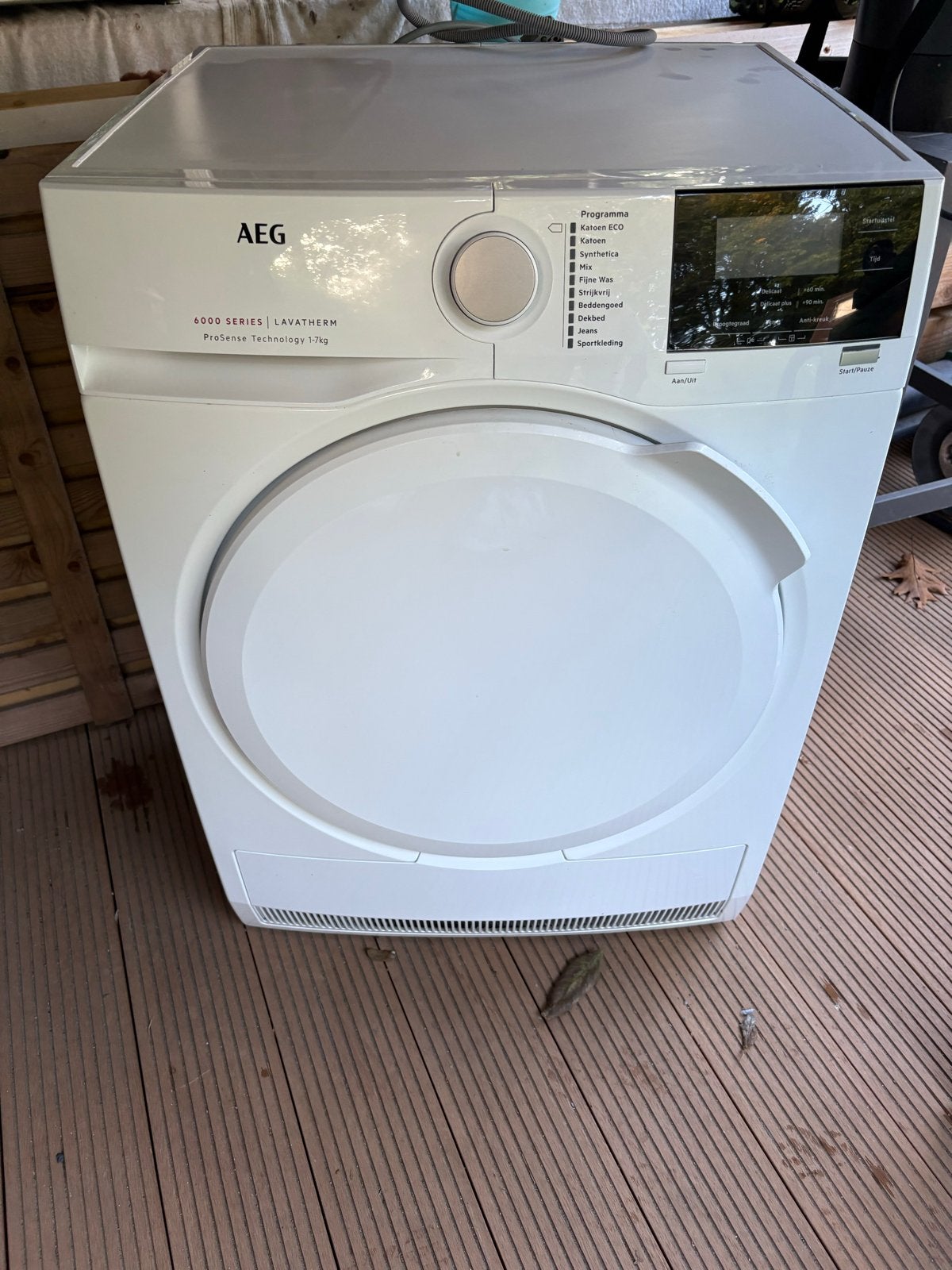 AEG 6000 Series Lavatherm ProSense 7kg Condensdroger, 6 tot 8 kg, Gebruikt, Ophalen of Verzenden, Voorlader