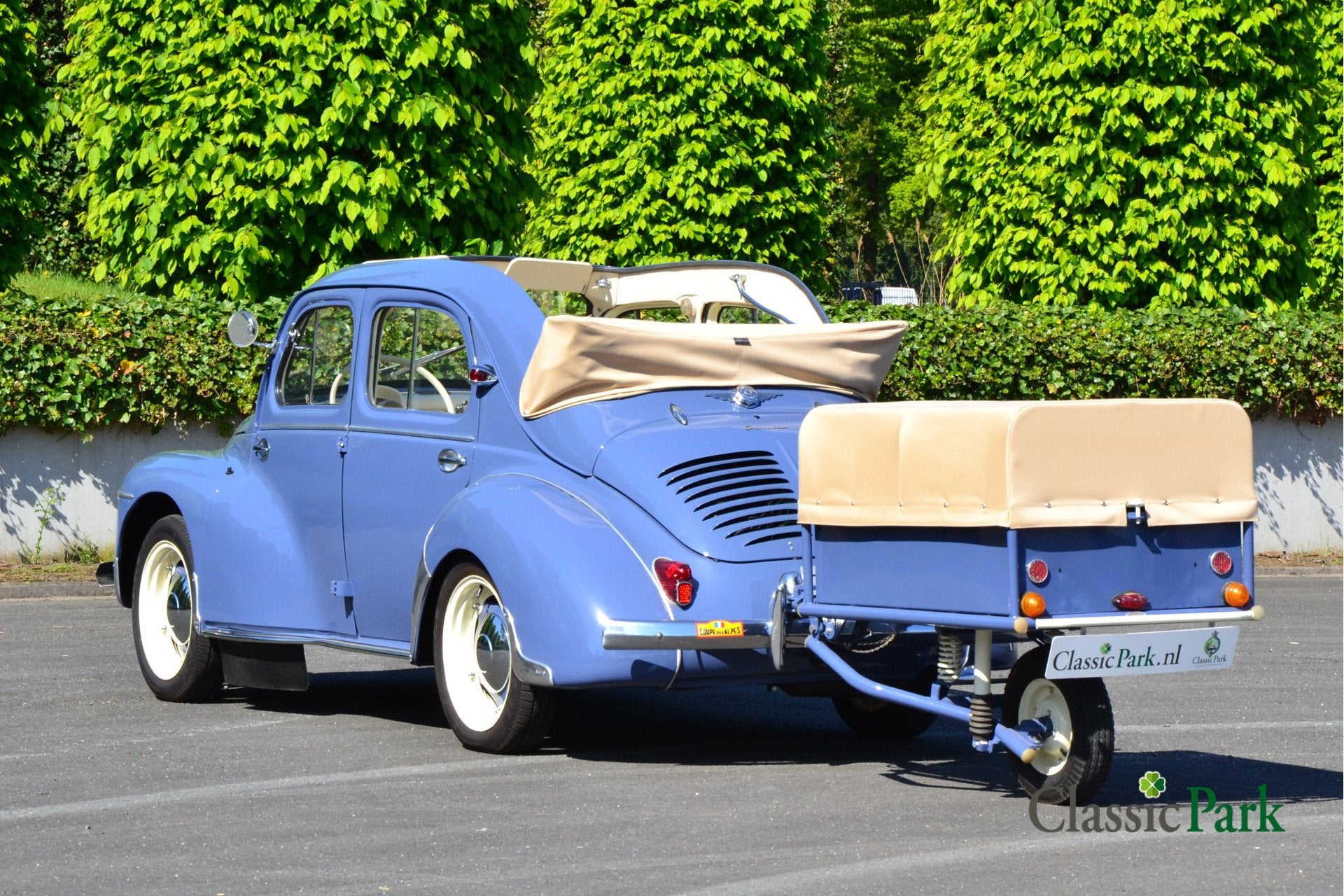 Renault 4CV Découvrable & remorque monoroue Erde (bj 1954), foto 3