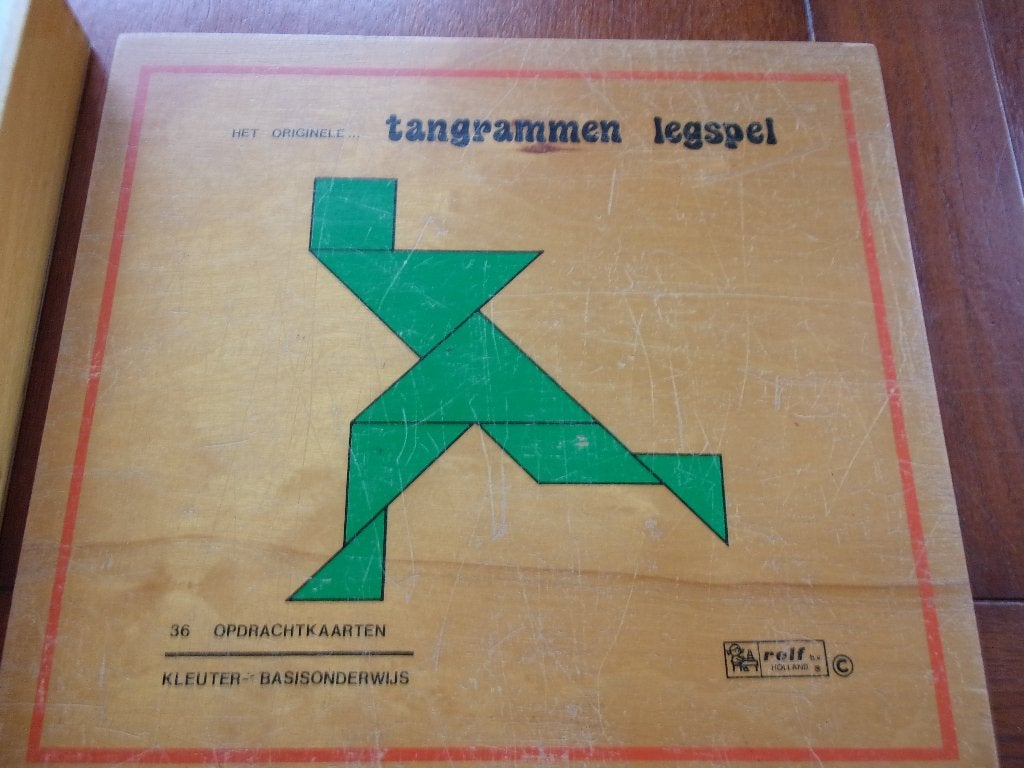Schoolkist "TANGRAMMEN legspel 36 Opdrachtkaarten" van Rolf, Ophalen of Verzenden, Gebruikt, Puzzelen