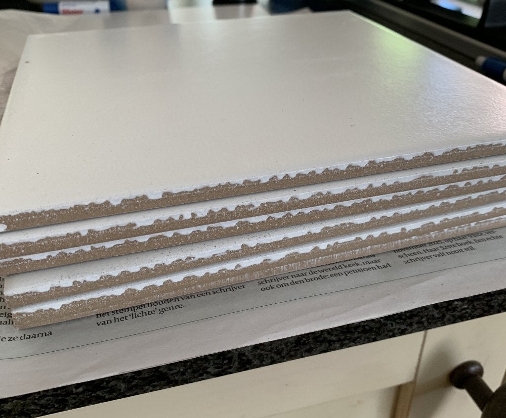 restant witte tegels 20x20 cm 12 stuks, Ophalen, Zo goed als nieuw, 20 tot 40 cm, Minder dan 5 m²