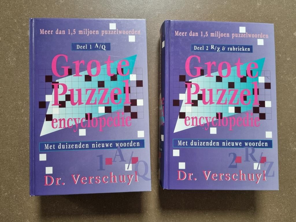 Grote Puzzel encyclopedie, Gelezen, Complete serie, Ophalen of Verzenden, Dr Verschuyl