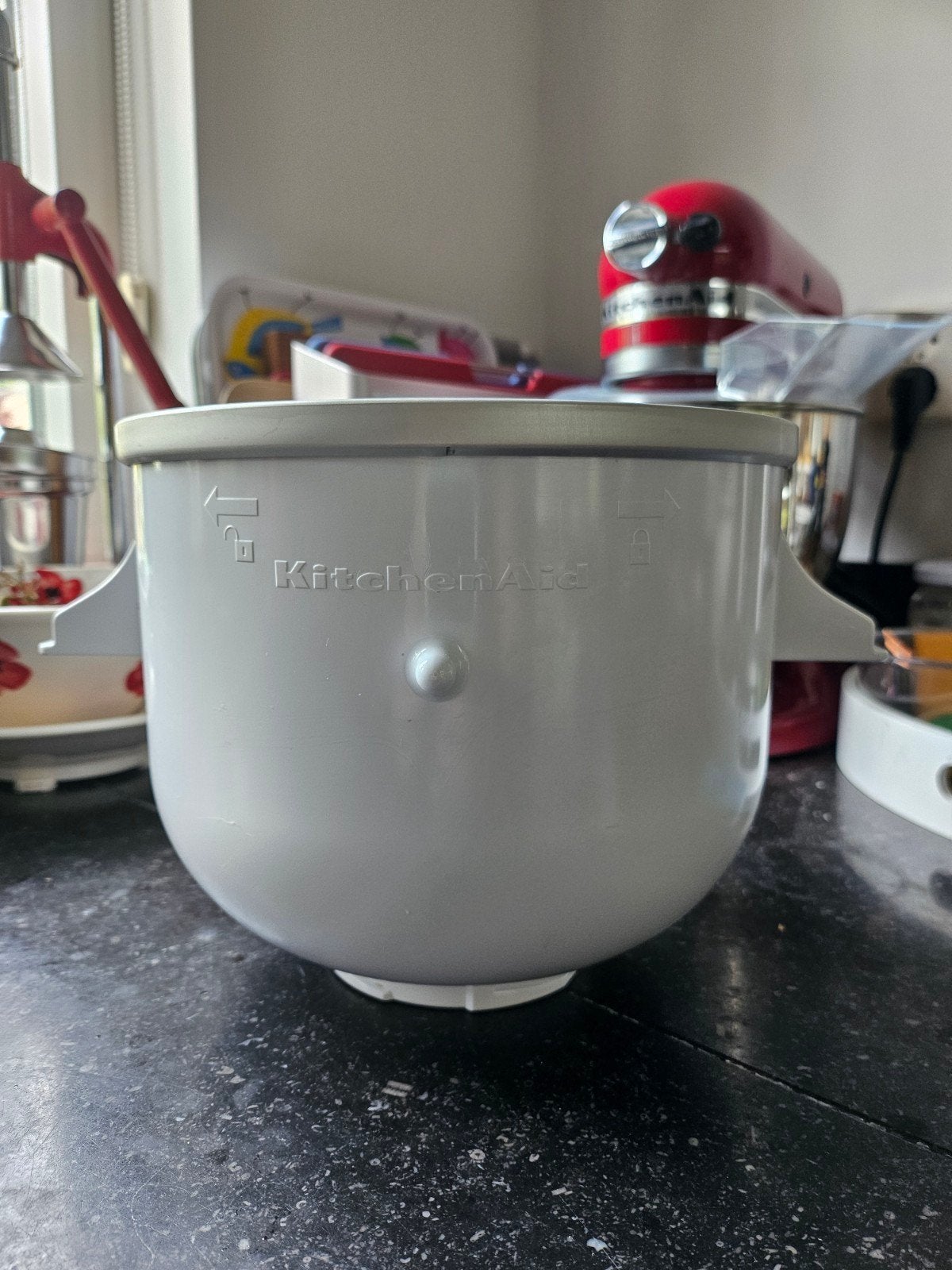 KitchenAid ijsmaker, Huis en Inrichting, Keuken | Potten en Pannen, Ophalen of Verzenden, Zo goed als nieuw
