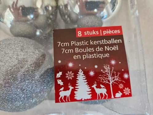 8 stuks Mix color kerstballen 7cm h, Diversen, Kerst, Evora, Onbekend, Nieuw, Ophalen of Verzenden