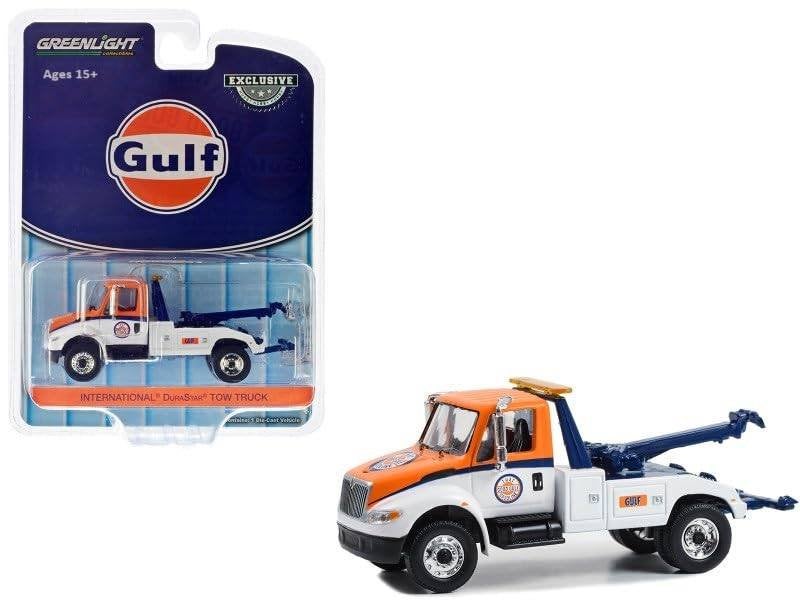 International Durastar Tow Truck van Greenlight 1/64 Gulf, Hobby en Vrije tijd, Modelauto's | Overige schalen, Ophalen of Verzenden
