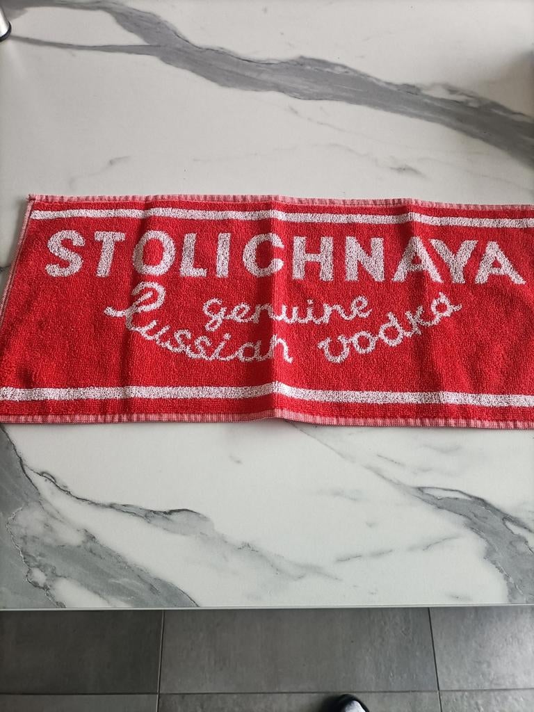 Stolichnaya bar handdoek, Ophalen of Verzenden