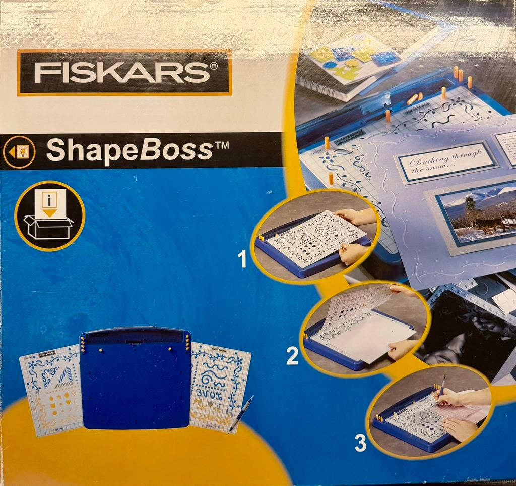 Fiskars ShapeBoss Embossing Set – Compleet & In Topstaat!, Ophalen of Verzenden, Zo goed als nieuw, Overige thema's