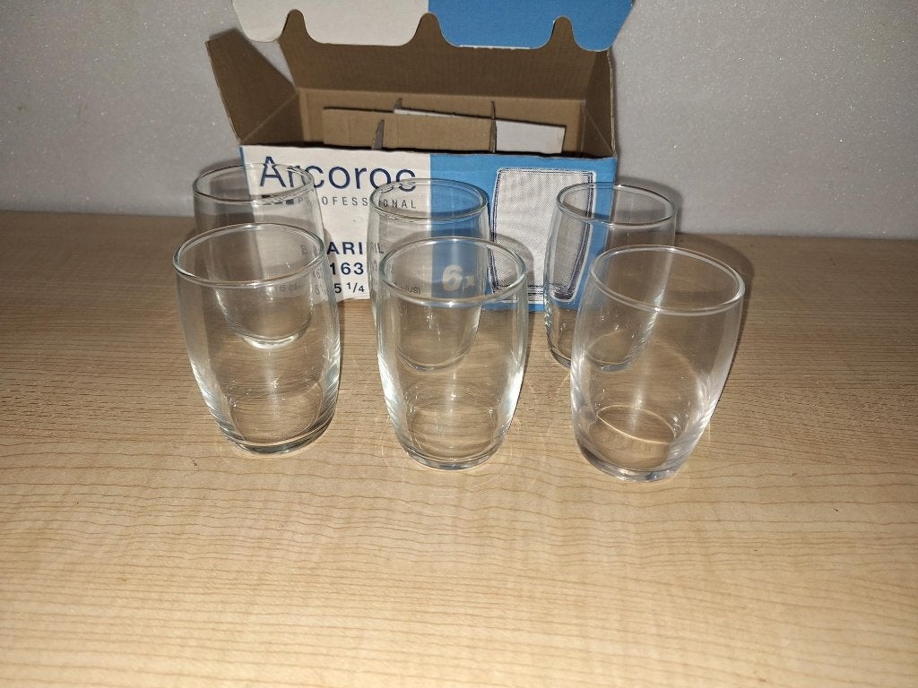 6 glazen arcoroc, Huis en Inrichting, Keuken | Servies, Glas of Glazen, Nieuw, Ophalen of Verzenden, Glas