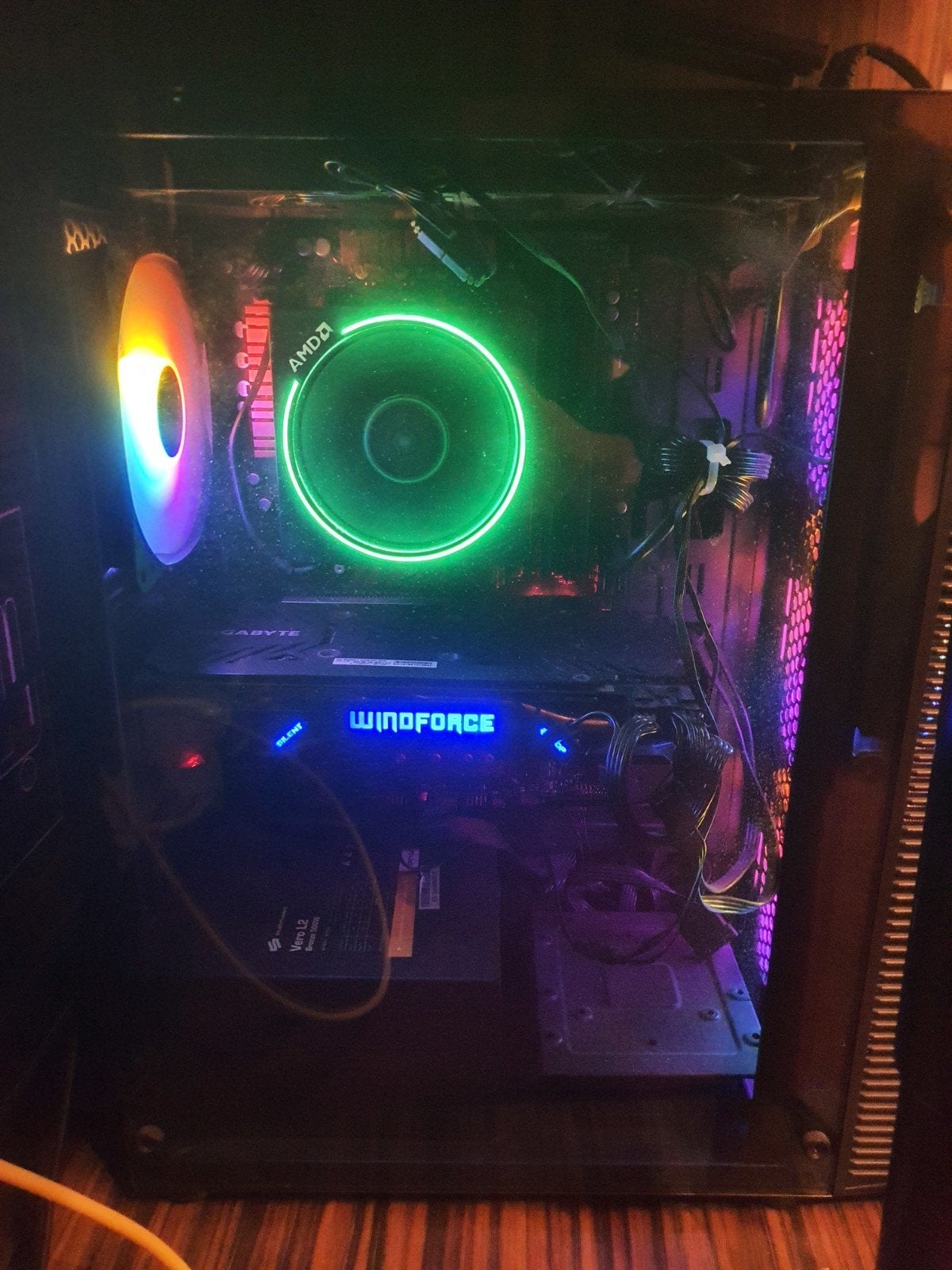 Gaming PC met AMD Ryzen 5 1600X, 16GB RAM, RX 390, Ophalen, Gebruikt, Custom Build, Onbekend (minimaal 256GB SSD)