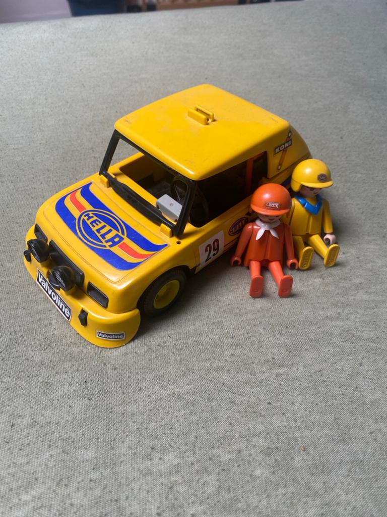 Playmobil Oldschool Rally Auto - Bijna Compleet, Ophalen of Verzenden, Gebruikt, Complete set