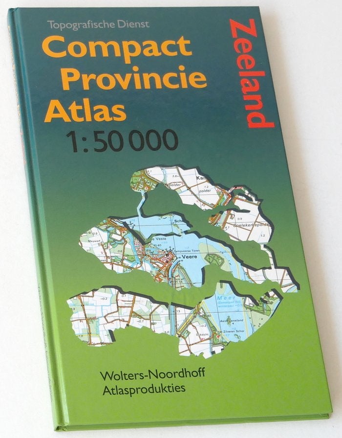 Compact Provincie Atlas Zeeland 1:50000, Topografische Dienst Nederland, Ophalen of Verzenden, 1800 tot 2000, Nederland
