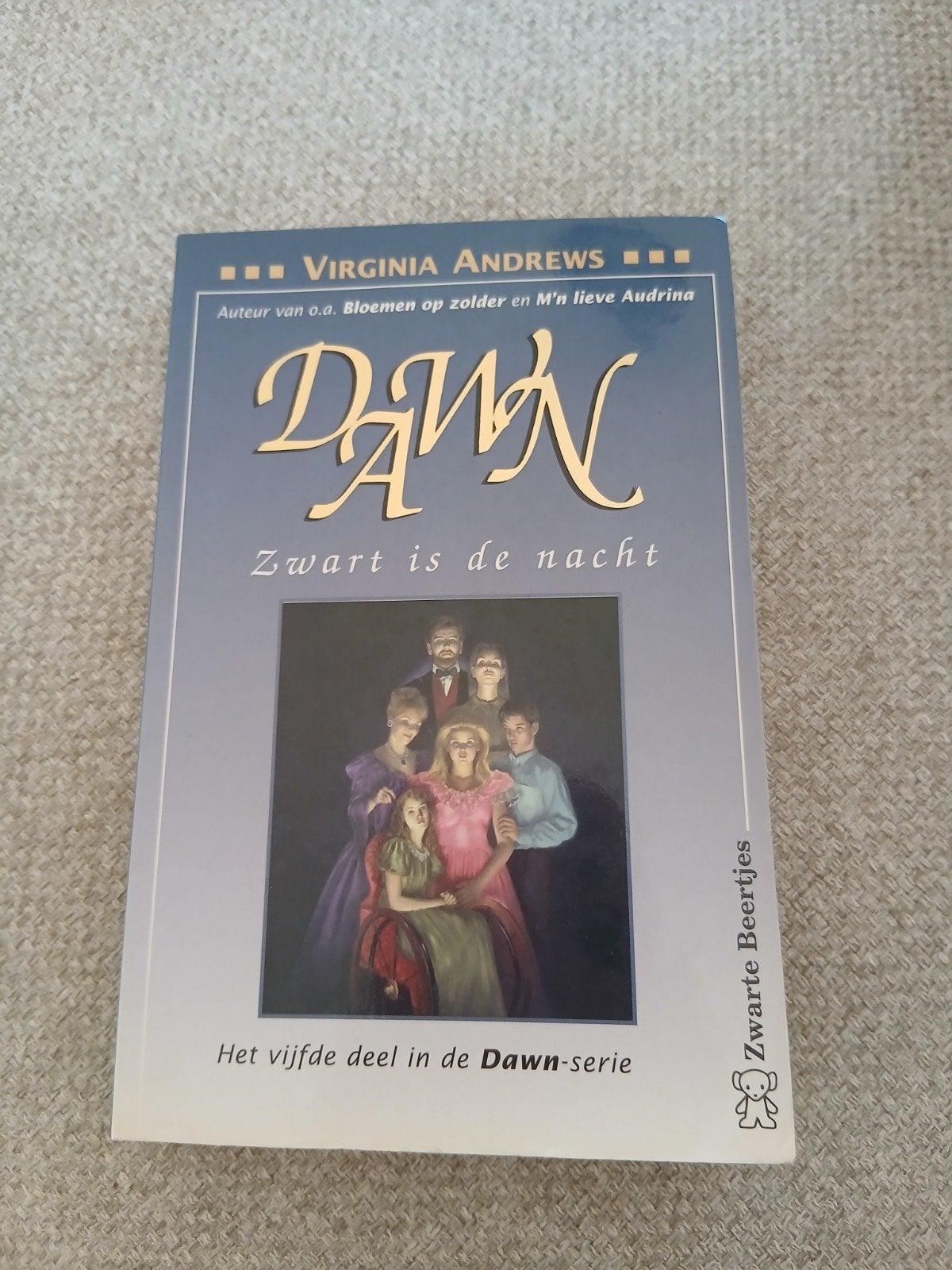 Boek Dawn Zwart is de Nacht van Virginia Andrews nu €2,99, Boeken, Ophalen of Verzenden, Gelezen, Amerika