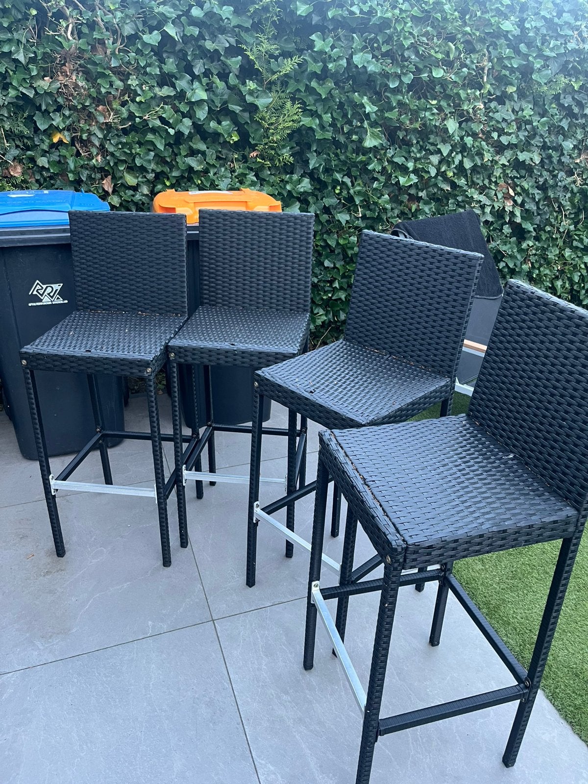 Hoge stoelen, Tuin en Terras, Ophalen, Gebruikt, Kunststof