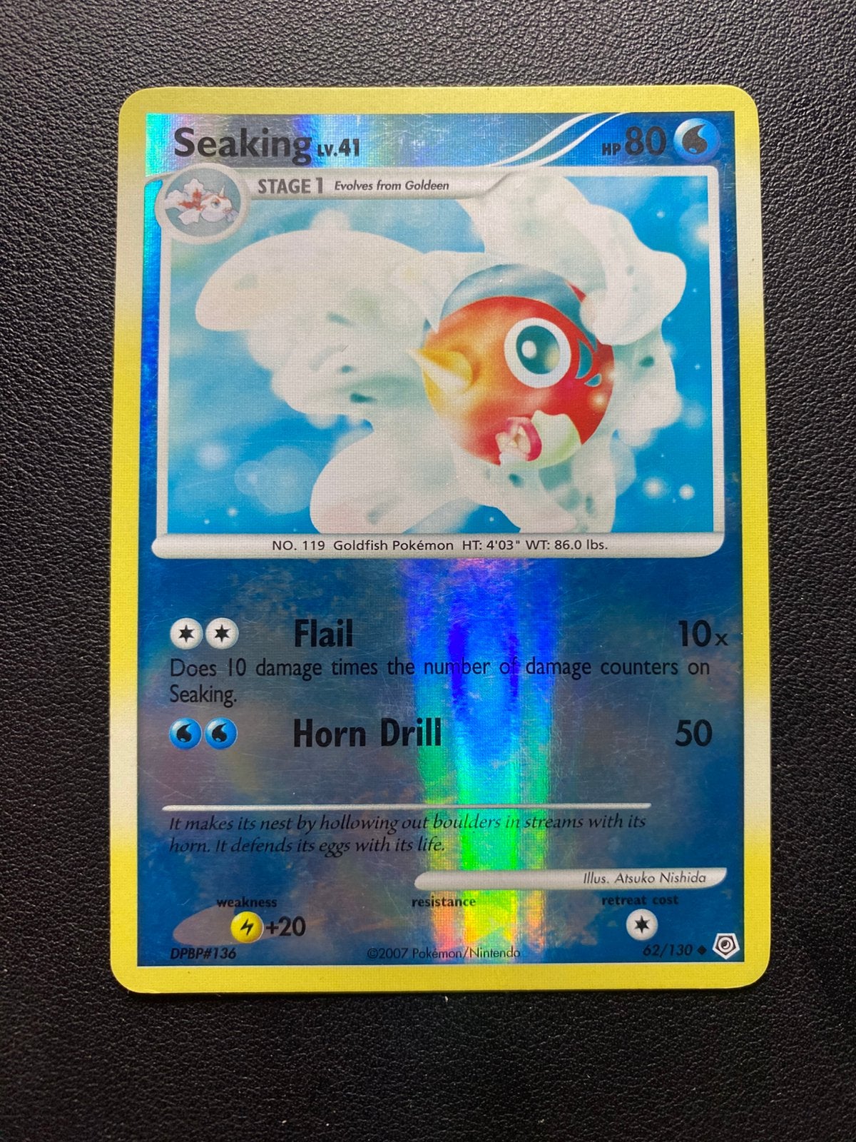 Seaking Reverse Holo - Diamond & Pearl - 62/130 - Pokemon, Ophalen of Verzenden, Zo goed als nieuw