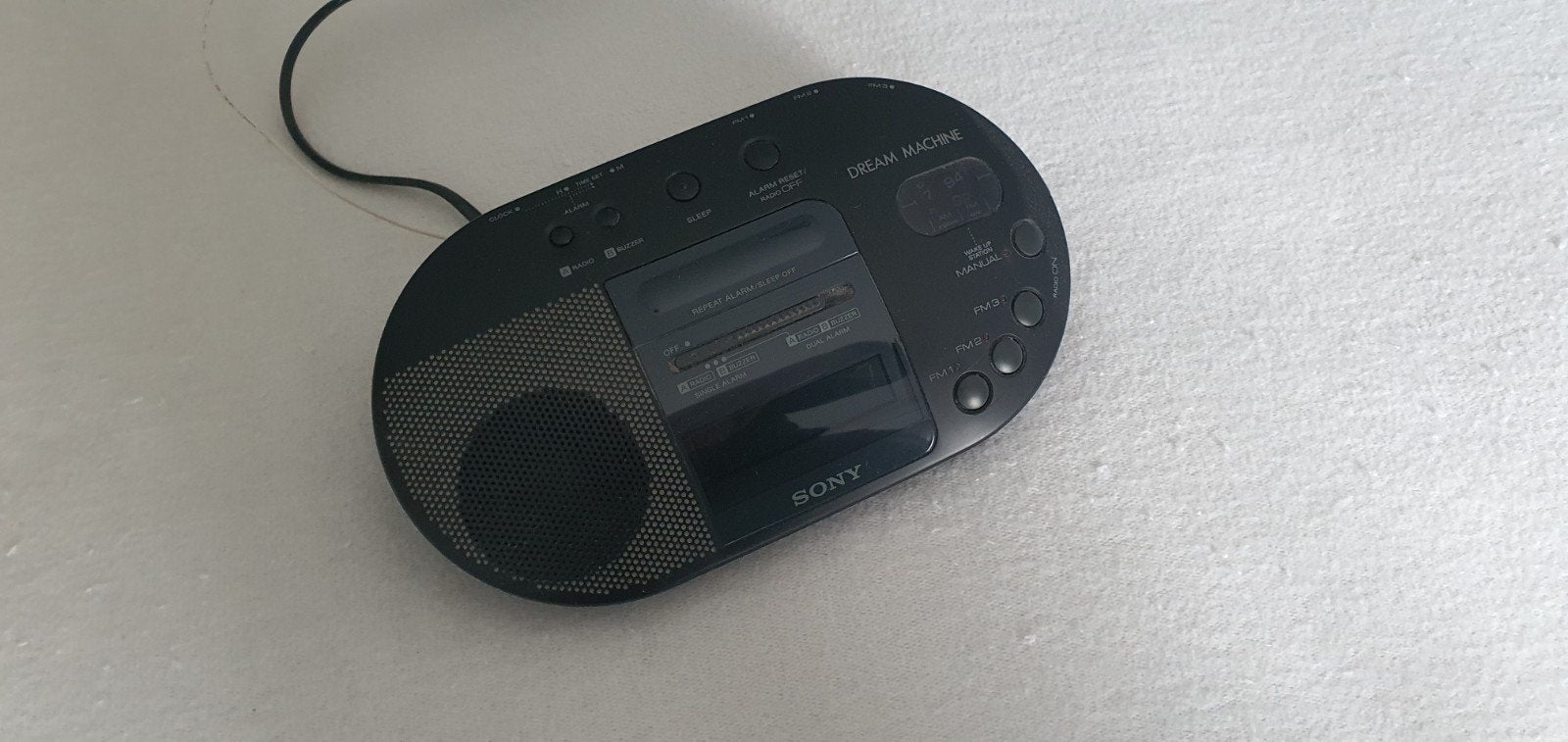 Sony Dream Machine wekkerradio zwart, Ophalen of Verzenden, Gebruikt, Radio