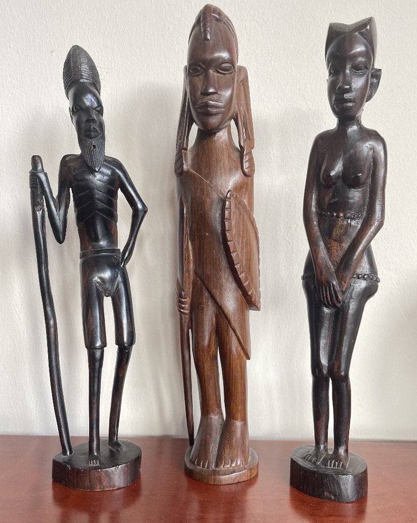 kunst en verzamelen, Hout, 38 cm, Afrika, Handgemaakt