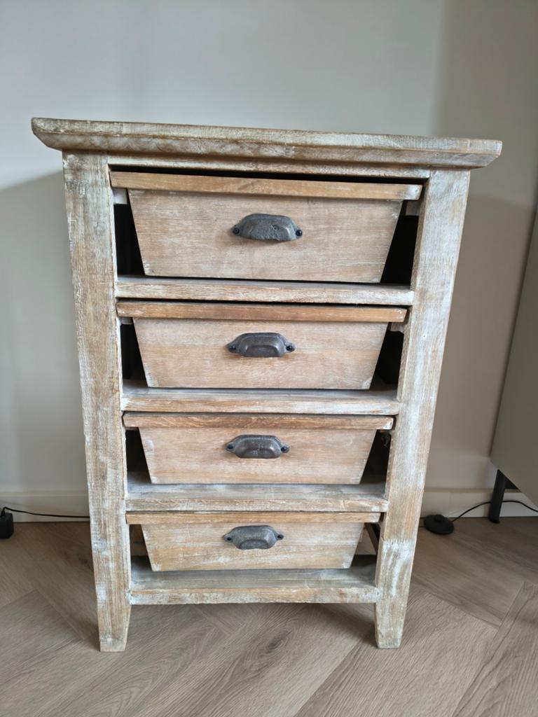 Houten ladenkast, Ophalen, 5 laden of meer, 50 tot 100 cm, Minder dan 100 cm
