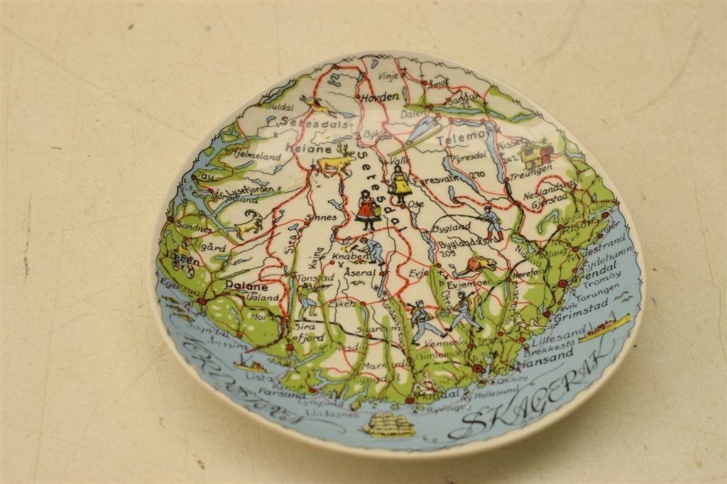 Norge porseleinen wandbord 46138, Ophalen of Verzenden, Gebruikt