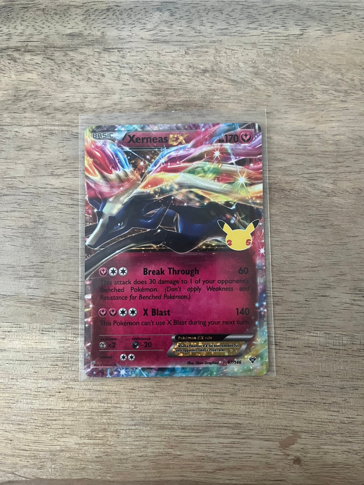 Xerneas EX 97/146, Ophalen of Verzenden, Zo goed als nieuw, Losse kaart, Foil