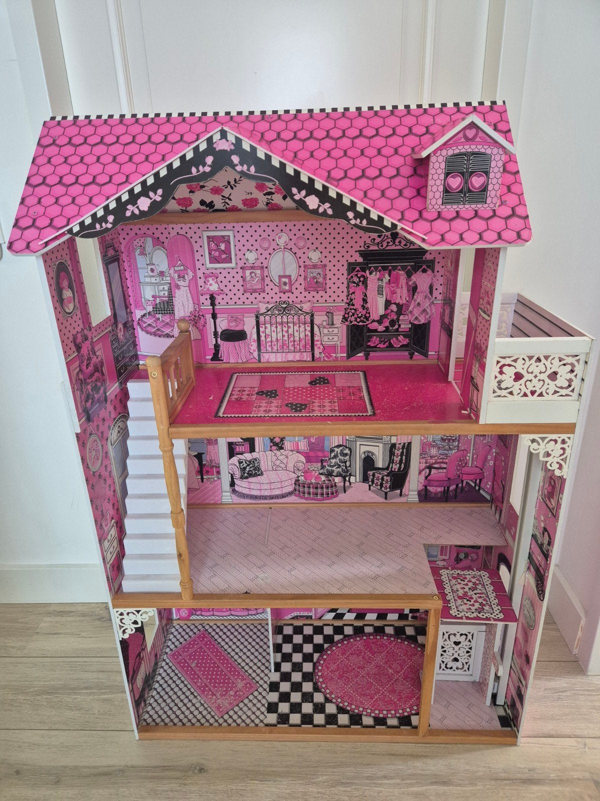 Poppenhuis groot 120x80x40cm, Kinderen en Baby's, Ophalen of Verzenden, Poppenhuis