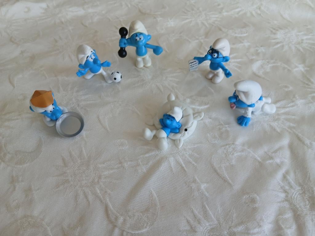 Smurfen,   6x, Kinderen en Baby's, Ophalen of Verzenden, Zo goed als nieuw