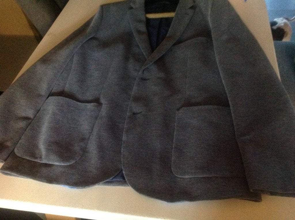 Colbert blauw gemeleerd maat 56, Blauw, Maat 56/58 (XL), Ophalen of Verzenden, Canda