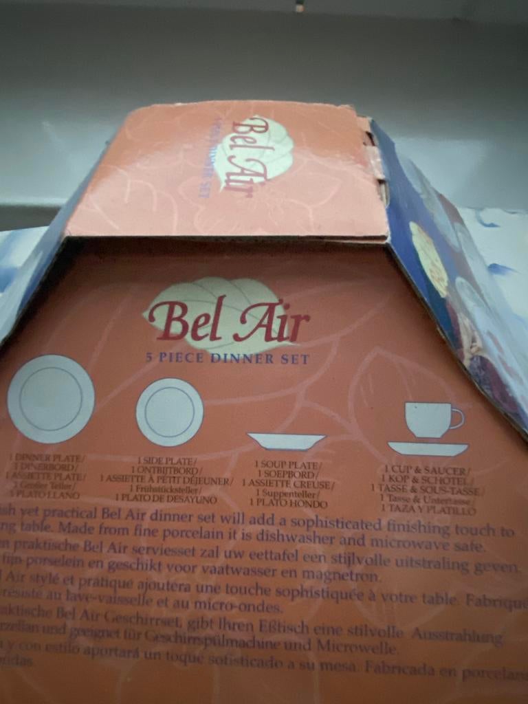 Bel Air 5-delig servies nieuw in doos, Ophalen of Verzenden