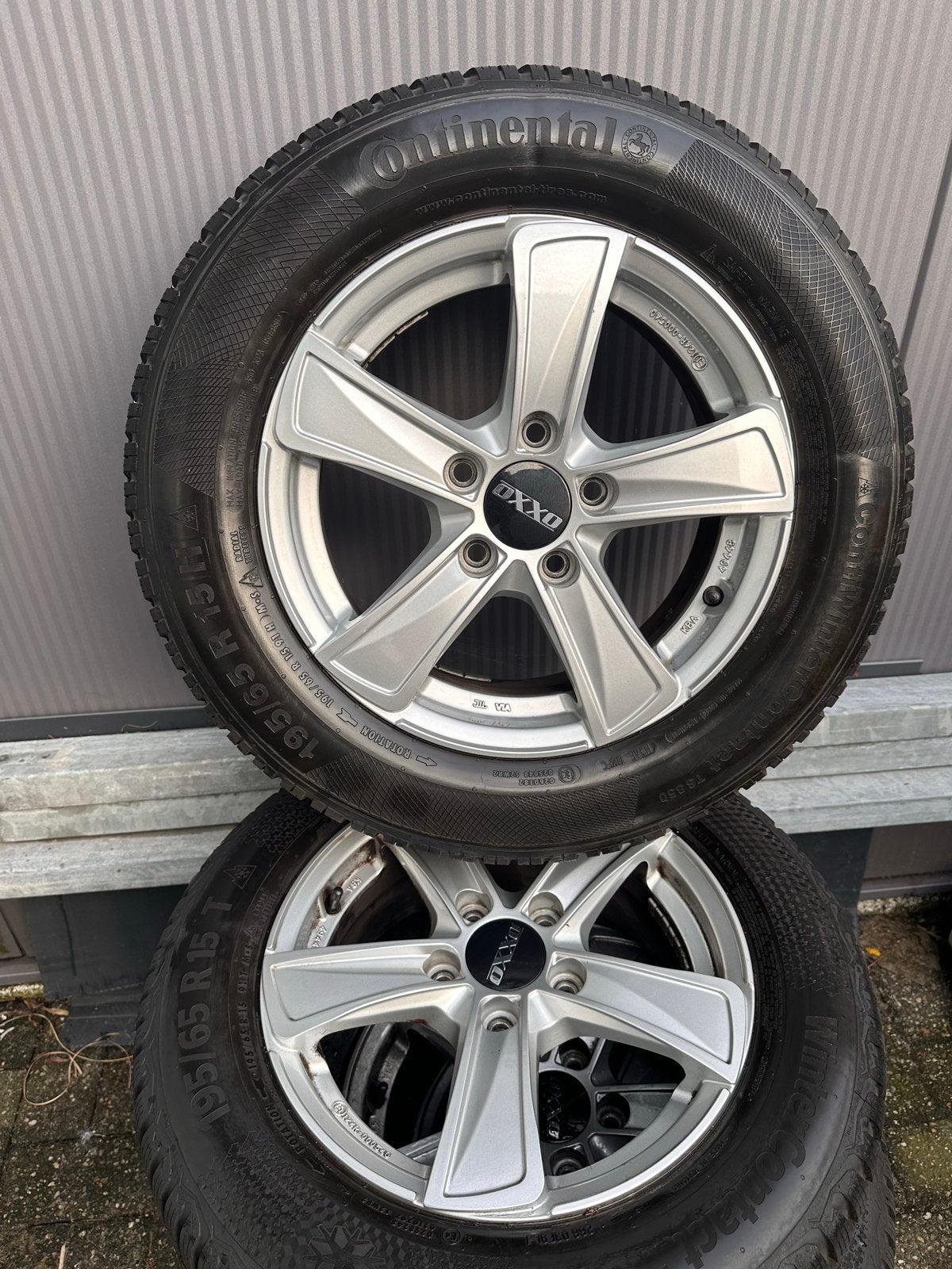 Continental WinterContact 195/65 R15 5/112,6J,ET-43, Ophalen, Gebruikt
