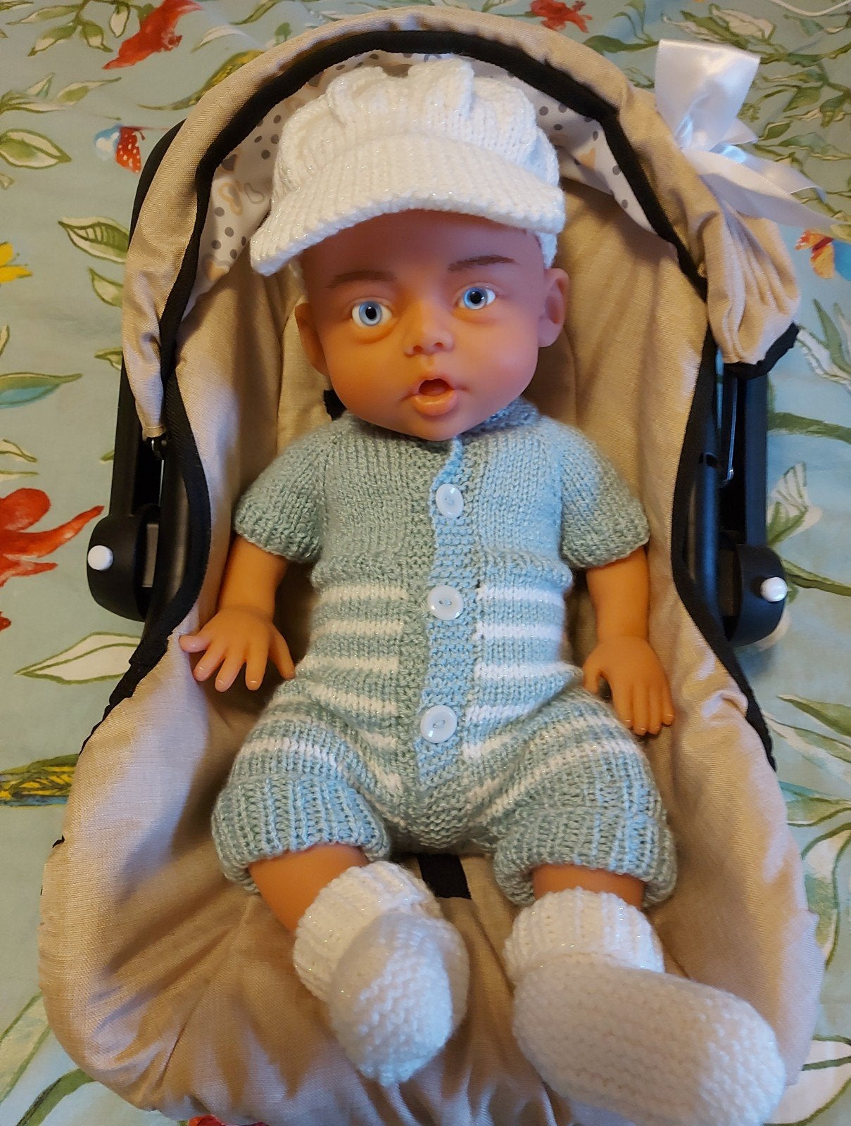 Volledig Siliconen Reborn Baby Boy, Ophalen of Verzenden, Zo goed als nieuw, Babypop