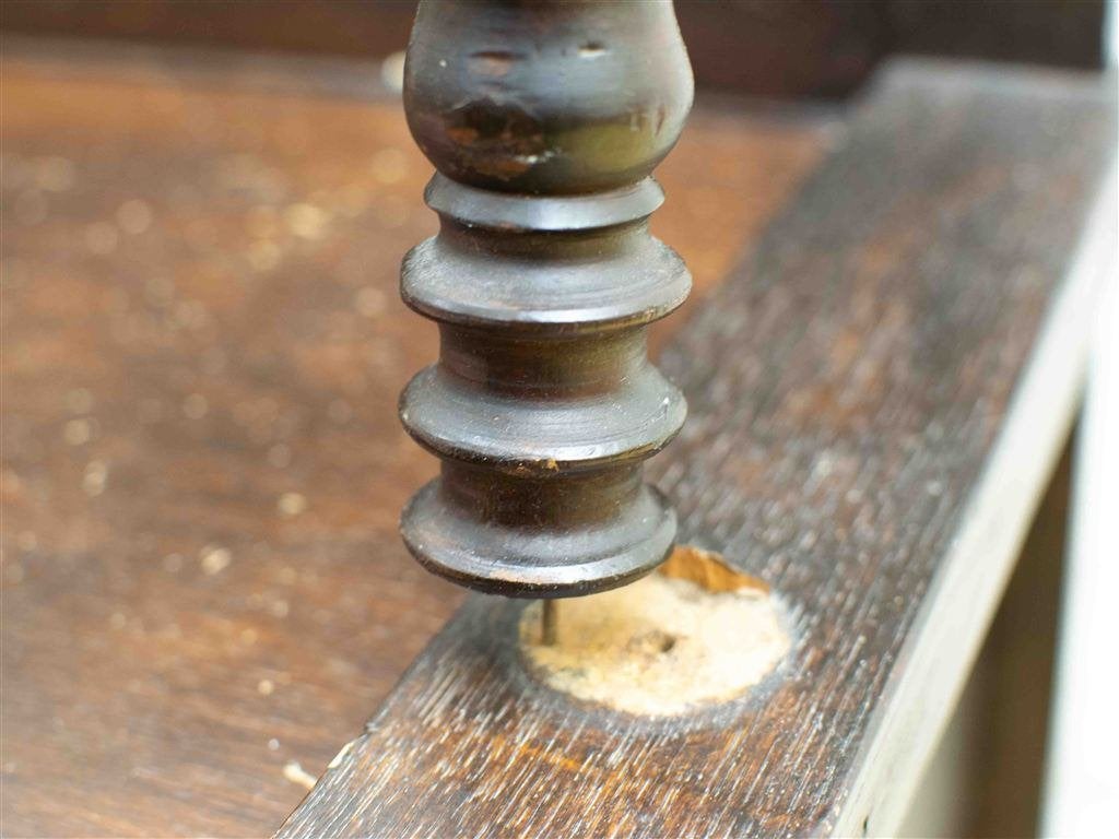 Halbankje/klepbankje 37665, Huis en Inrichting, Ophalen of Verzenden, Gebruikt, Hout