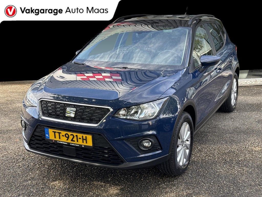 SEAT Arona 1.0 TSI Style Business Intense 1e eigenaar/ NL au, Stof, Blauw, 116 pk, 49 €/maand