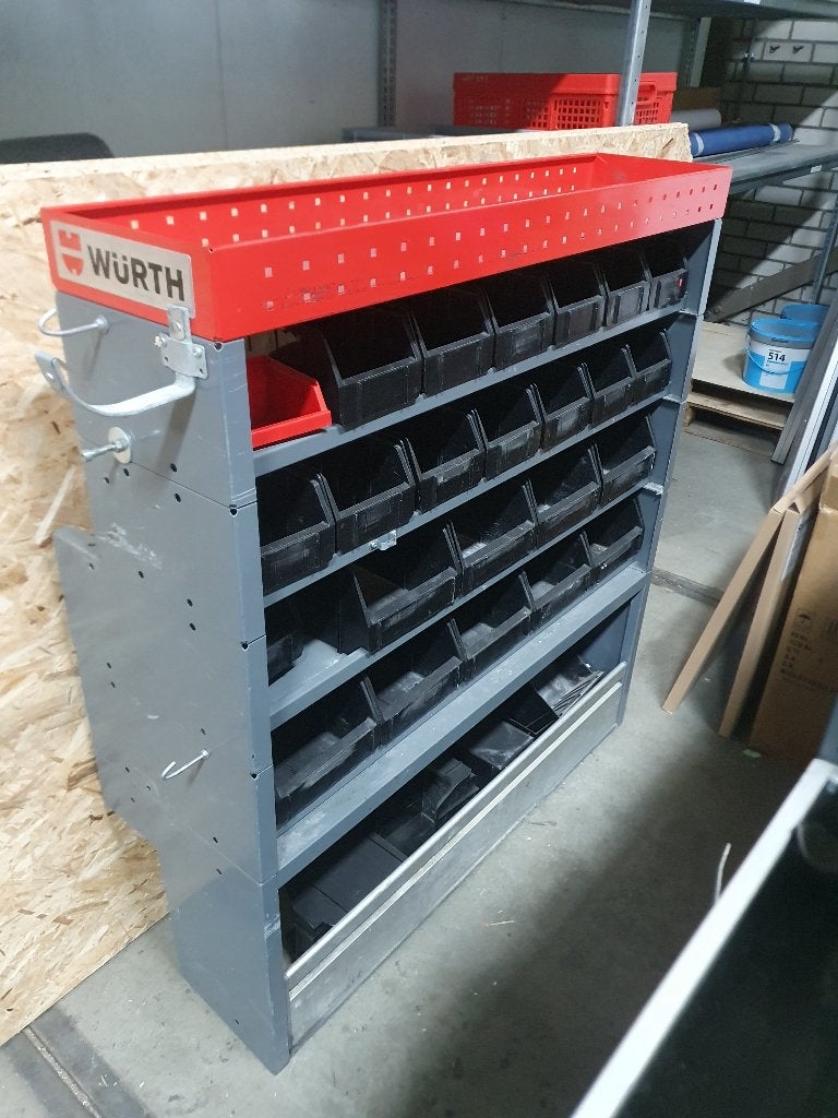 Wurth Gereedschapkast met losse bakjes, Ophalen, Gebruikt
