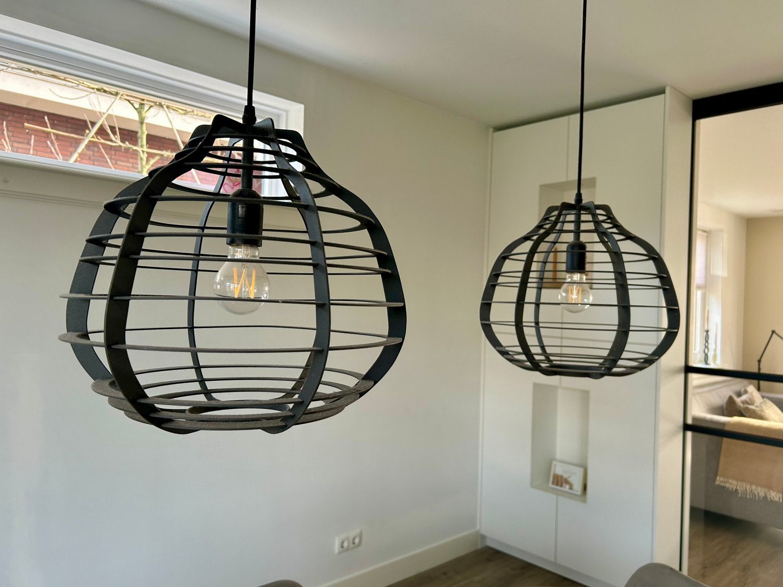 Mooie HK living lampen, Ophalen, Gebruikt, Metaal