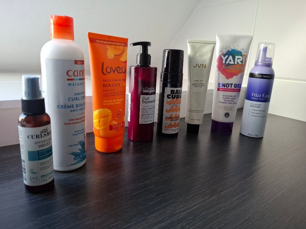 JVN air dry cream krullenproducten set, Ophalen of Verzenden, Zo goed als nieuw, Gel, Wax, Haarlak of Mousse