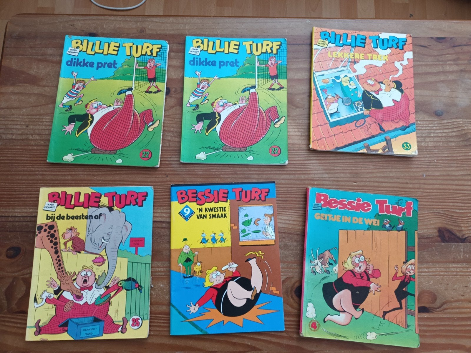 partij Billie Turf & Bessie Turf stripboeken - 6 stuks, Meerdere stripboeken, Ophalen of Verzenden, Gelezen