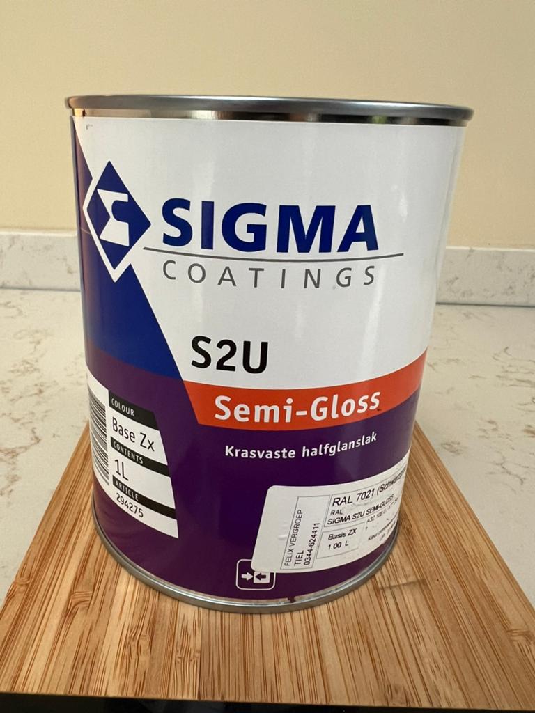 Sigma S2U Semi-Gloss RAL 7021, Verzenden, Zo goed als nieuw, Overige typen