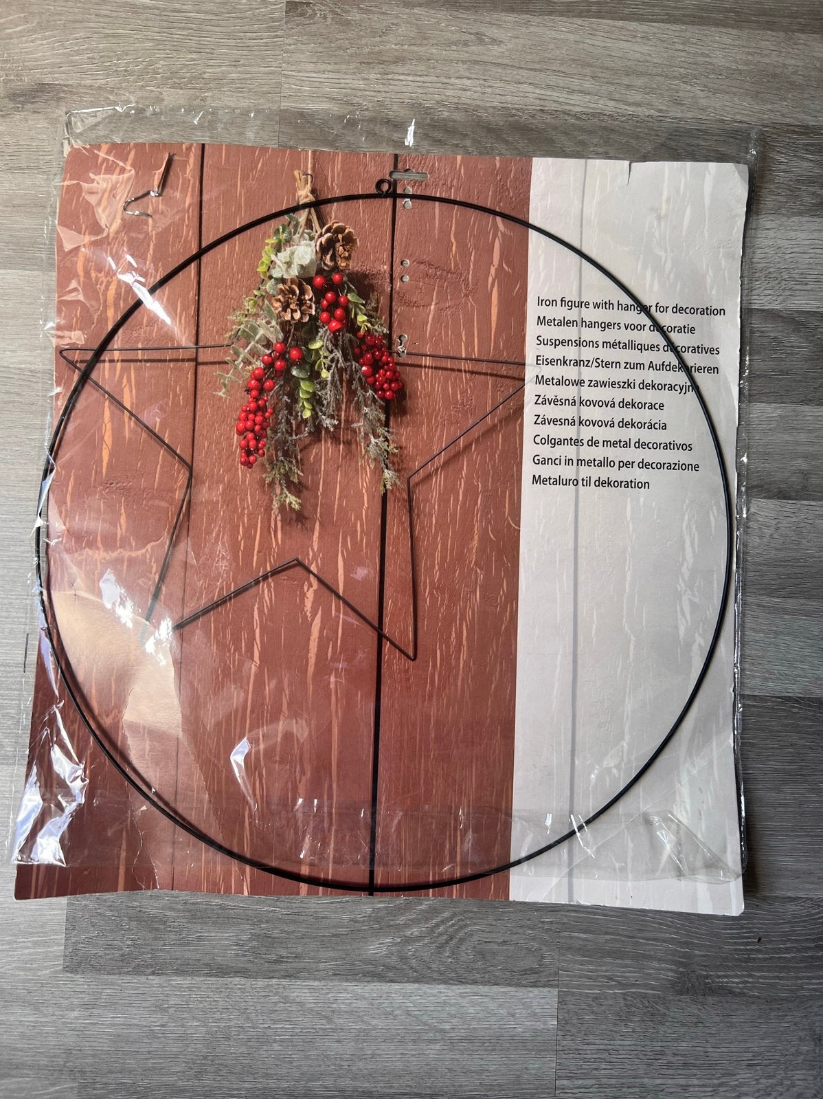 Nieuwe grote decoratie ring ook mooi voor kerst, Ophalen of Verzenden, Nieuw