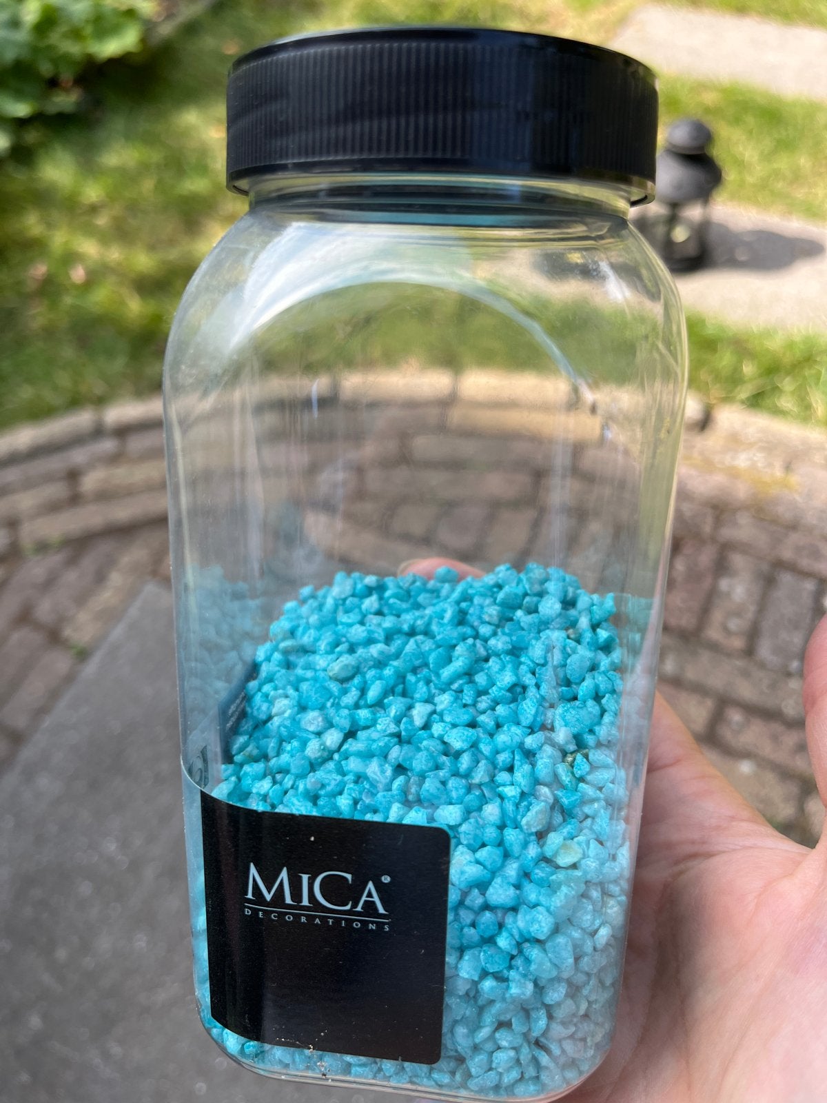 Gratis: Decoratie steentjes blauw - Mica Decorations, Ophalen, Vintage, Zo goed als nieuw, Blauw